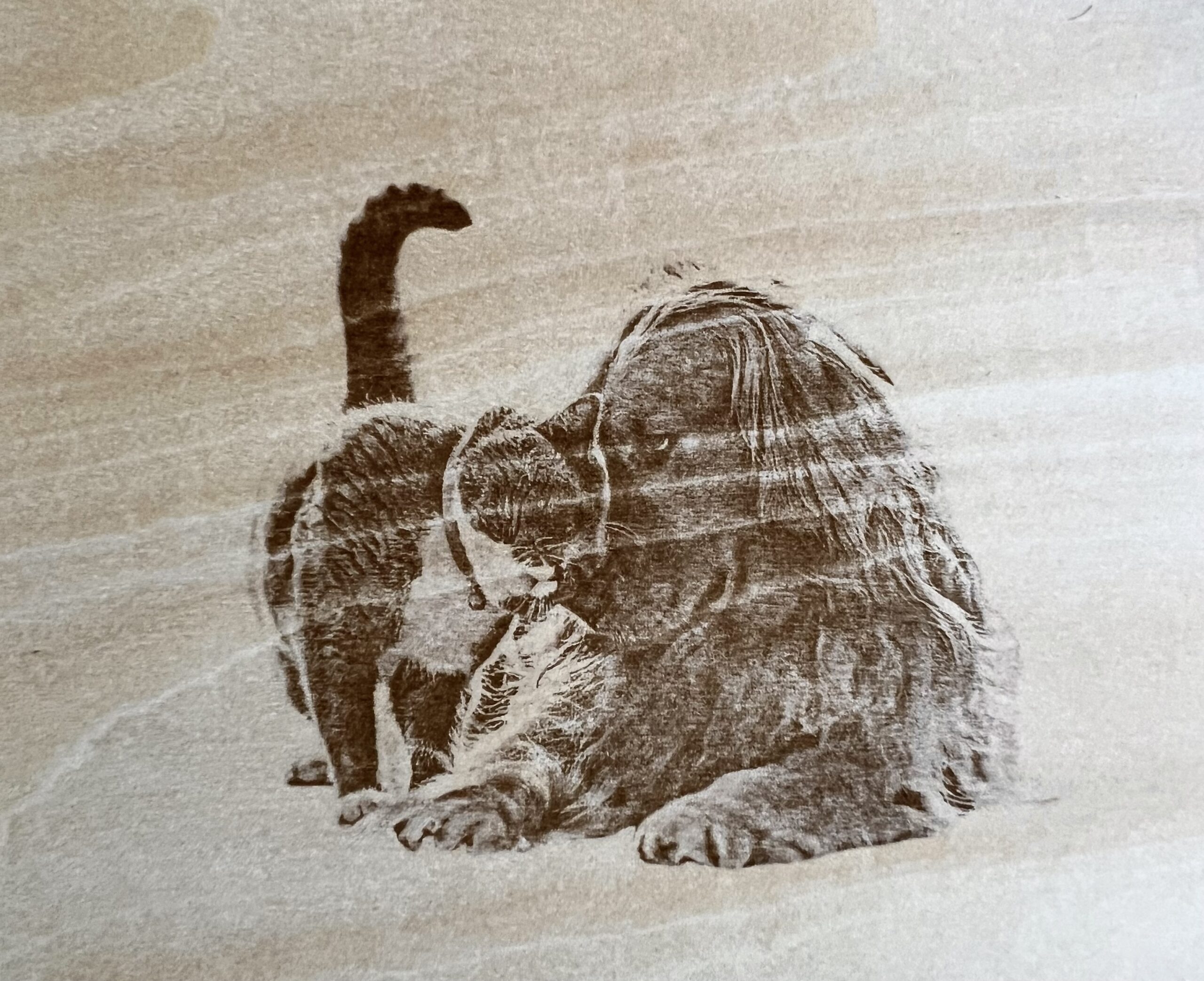 Forever Captured: Laser Engraving Pet Photos on Wood for Timeless Memories